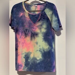 Colorful Tie-Dye Short Sleeve Tee
